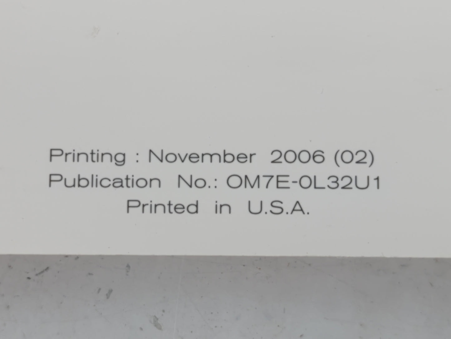 2007 Nissan Altima Owners Manual Book Guide P/N:OM7E-0L32U1 OEM Used Auto Parts - Oemusedautoparts1.com