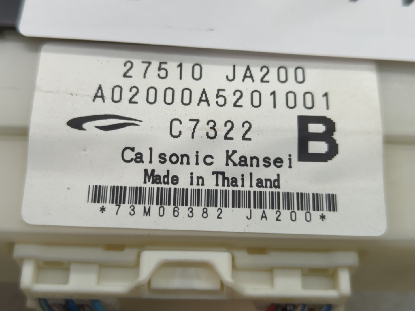 2007-2008 Nissan Altima Climate Control Module Temperature AC/Heater Replacement P/N:27510 JA200 Fits Fits 2007 2008 OEM Use