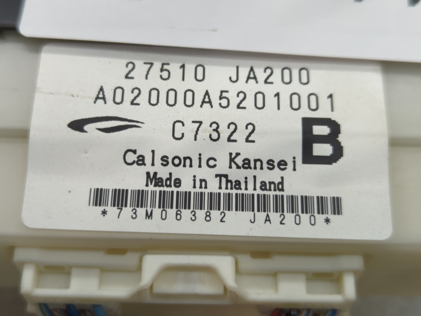 2007-2008 Nissan Altima Climate Control Module Temperature AC/Heater Replacement P/N:27510 JA200 Fits Fits 2007 2008 OEM Use
