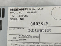 2007-2009 Nissan Altima Radio AM FM Cd Player Receiver Replacement P/N:28185 JA00A Fits Fits 2007 2008 2009 OEM Used Auto Pa