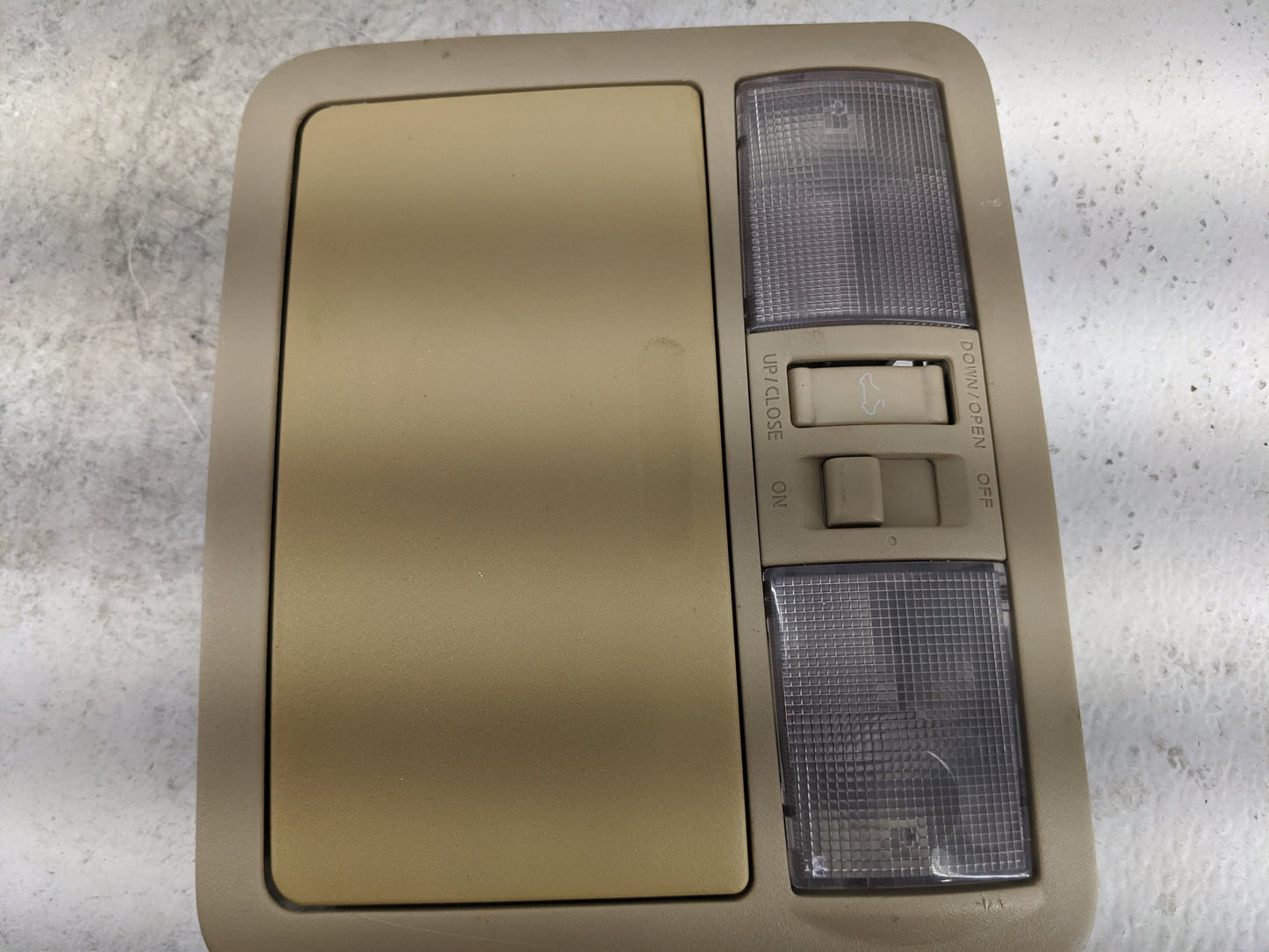 2007-2013 Nissan Frontier Overhead Console W/rear Climate Control Tan - Oemusedautoparts1.com