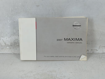 compare product 2007 Nissan Maxima Owners Manual Book Guide P/N:OM7E-0A34U0 OEM Used Auto Parts