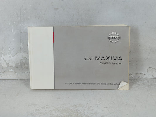 2007 Nissan Maxima Owners Manual Book Guide P/N:OM7E-0A34U0 OEM Used Auto Parts - Oemusedautoparts1.com