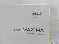 2007 Nissan Maxima Owners Manual Book Guide P/N:OM7E-0A34U0 OEM Used Auto Parts - Oemusedautoparts1.com