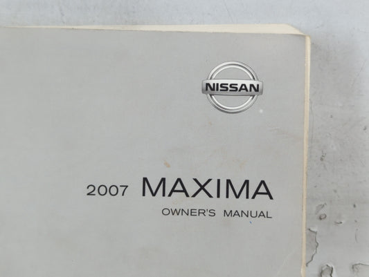 2007 Nissan Maxima Owners Manual Book Guide P/N:OM7E-0A34U0 OEM Used Auto Parts