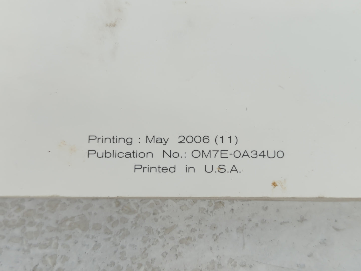 2007 Nissan Maxima Owners Manual Book Guide P/N:OM7E-0A34U0 OEM Used Auto Parts - Oemusedautoparts1.com