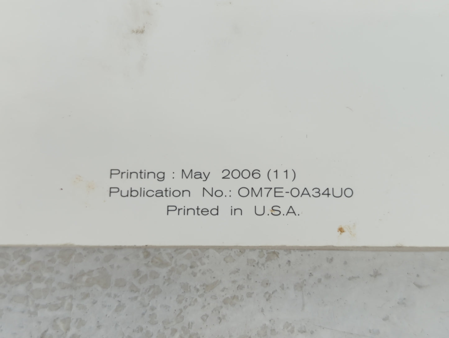 2007 Nissan Maxima Owners Manual Book Guide P/N:OM7E-0A34U0 OEM Used Auto Parts - Oemusedautoparts1.com