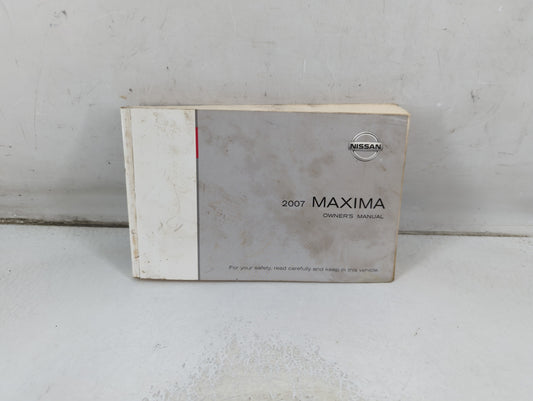 2007 Nissan Maxima Owners Manual Book Guide P/N:OM7E-0A34U0 OEM Used Auto Parts - Oemusedautoparts1.com