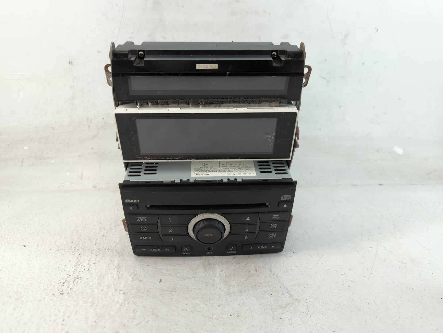 2007 Nissan Maxima Radio AM FM Cd Player Receiver Replacement P/N:28185 ZK30A Fits OEM Used Auto Parts - Oemusedautoparts1.c