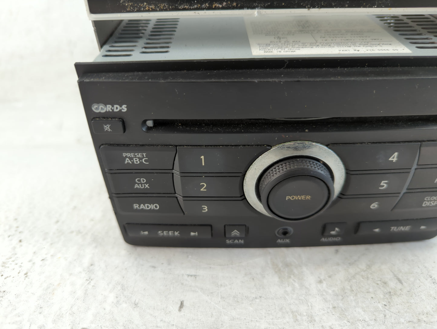 2007 Nissan Maxima Radio AM FM Cd Player Receiver Replacement P/N:28185 ZK30A Fits OEM Used Auto Parts - Oemusedautoparts1.c