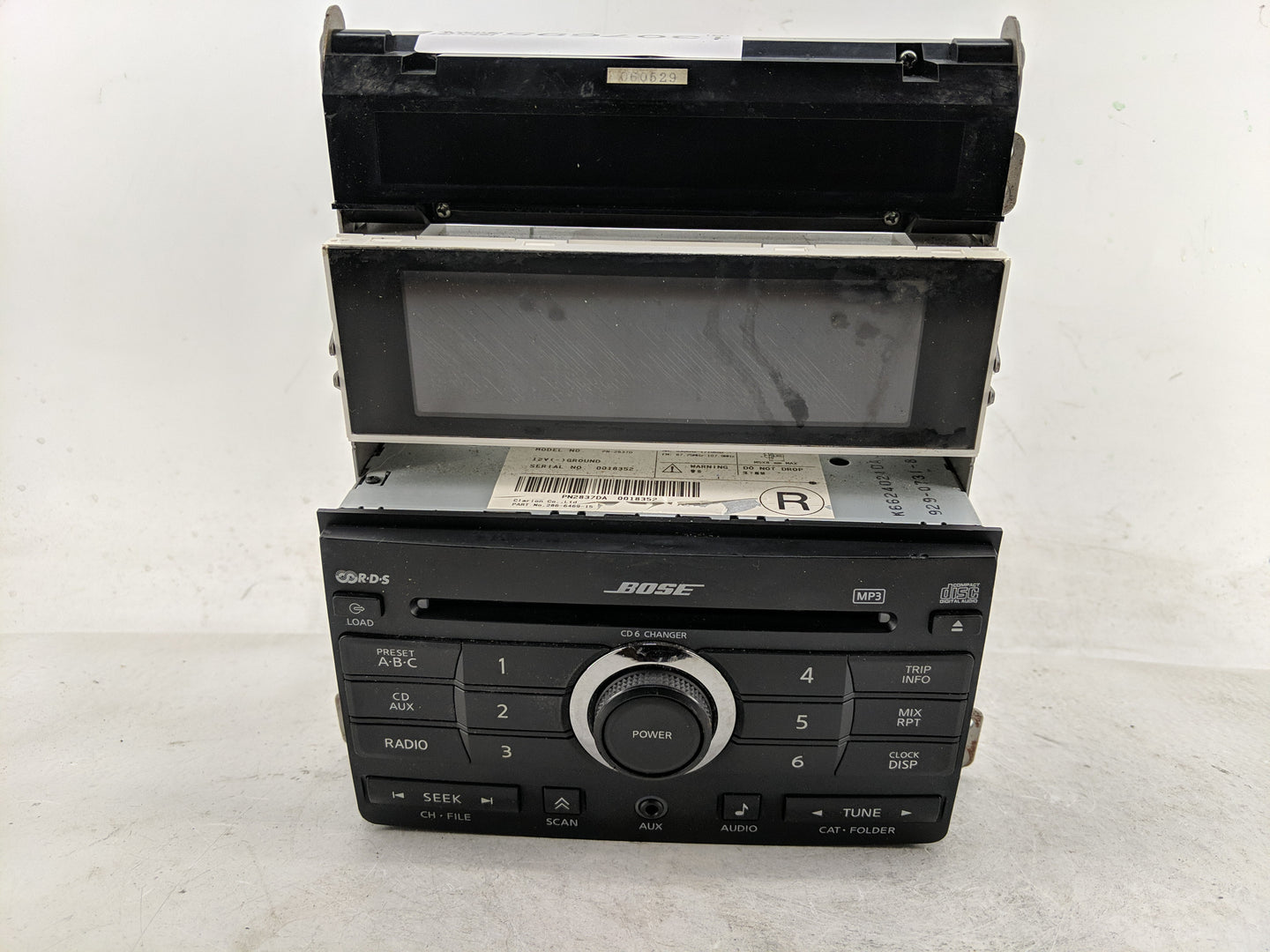 2007-2008 Nissan Maxima Radio AM FM Cd Player Receiver Replacement P/N:28185 ZK31A Fits Fits 2007 2008 OEM Used Auto Parts -