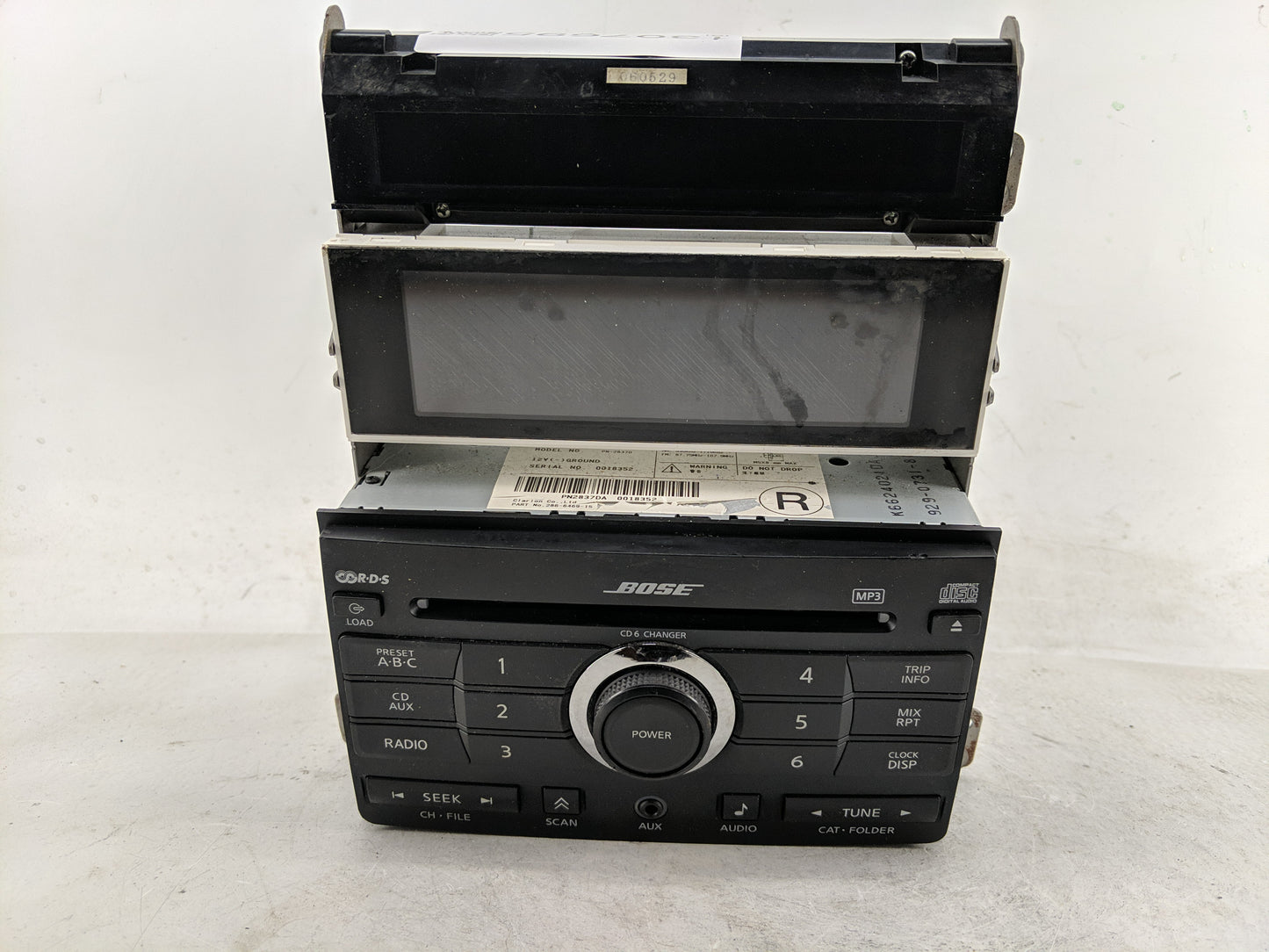 2007-2008 Nissan Maxima Radio AM FM Cd Player Receiver Replacement P/N:28185 ZK31A Fits Fits 2007 2008 OEM Used Auto Parts -