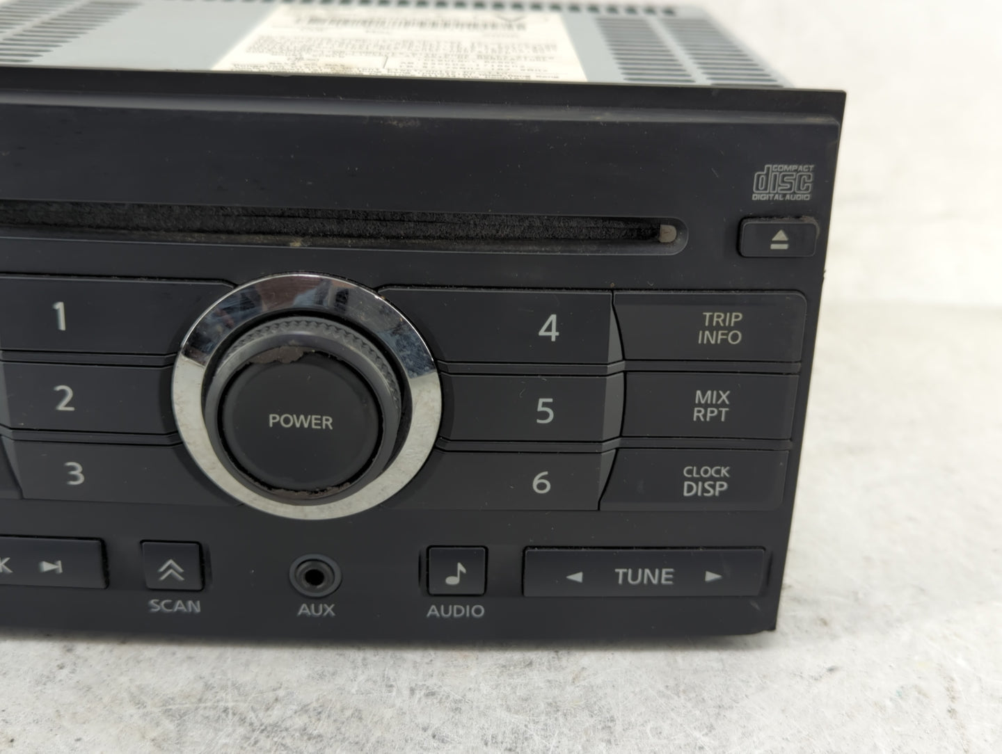 2007 Nissan Maxima Radio AM FM Cd Player Receiver Replacement P/N:28185 ZK30A Fits OEM Used Auto Parts - Oemusedautoparts1.c