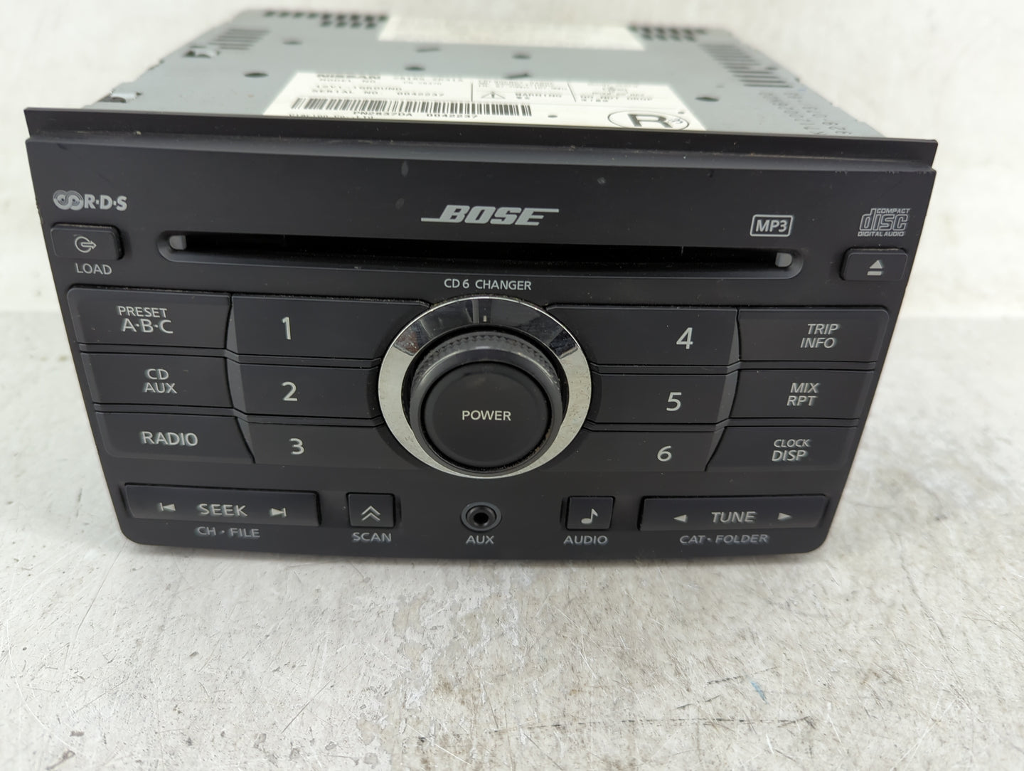 2007 Nissan Maxima Radio AM FM Cd Player Receiver Replacement P/N:28185 ZK31A Fits OEM Used Auto Parts - Oemusedautoparts1.c