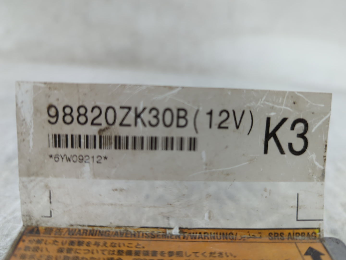 2007 Nissan Maxima Safety Restraint Srs Airbag Control Module 98820zk30b - Oemusedautoparts1.com