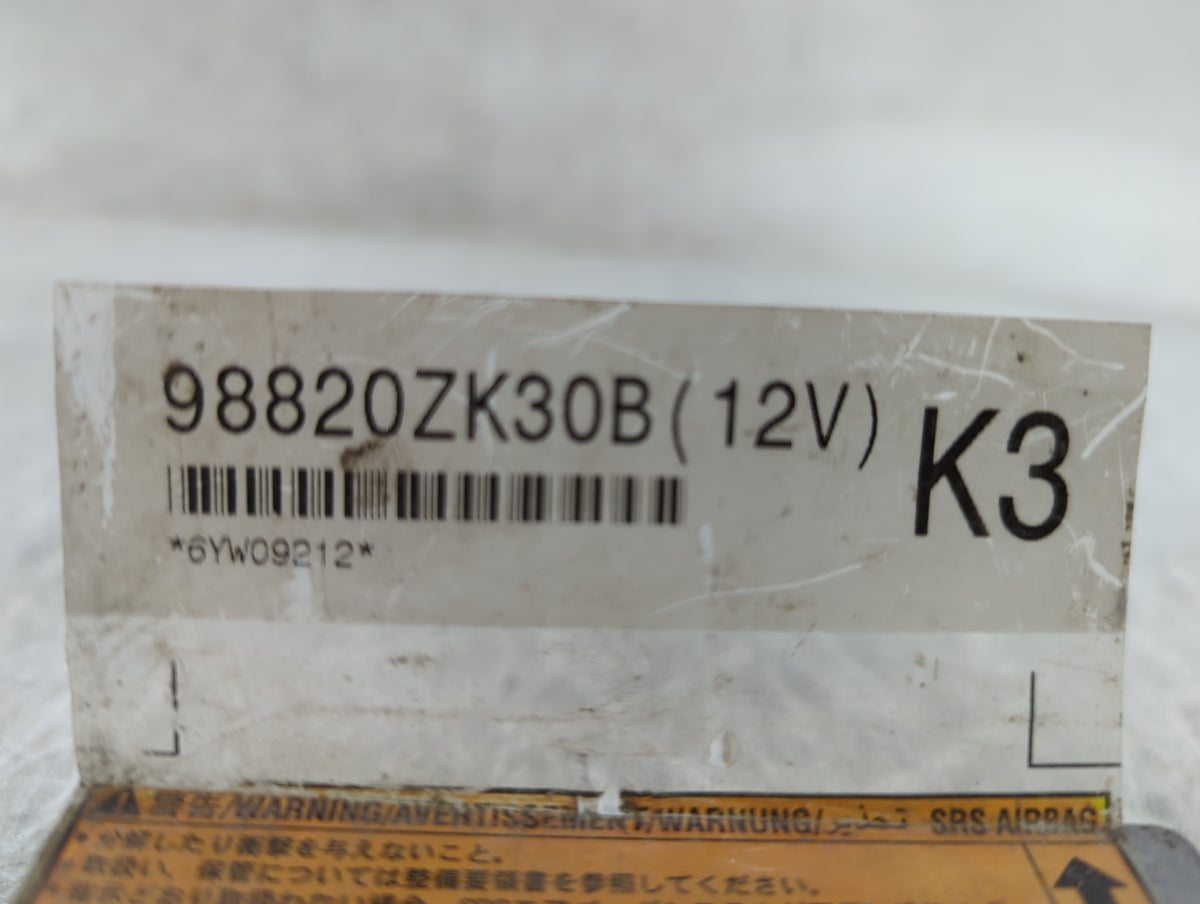 2007 Nissan Maxima Safety Restraint Srs Airbag Control Module 98820zk30b - Oemusedautoparts1.com