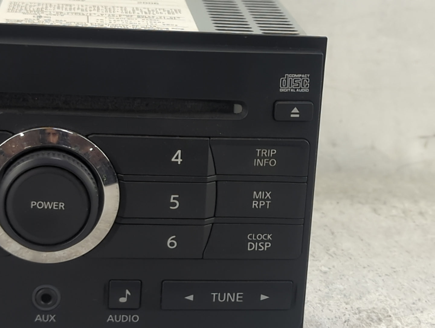 2007 Nissan Maxima Radio AM FM Cd Player Receiver Replacement P/N:28185 ZK30A PN-2838D, PN2838DA Fits OEM Used Auto Parts - 