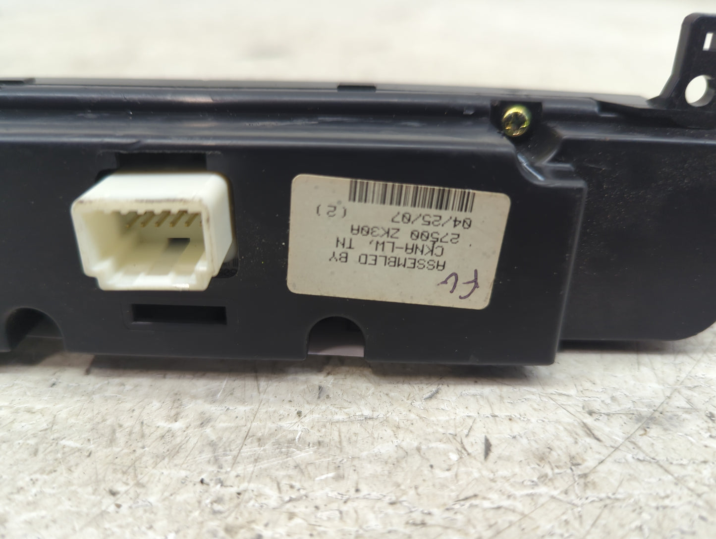 2007-2008 Nissan Maxima Climate Control Module Temperature AC/Heater Replacement P/N:27500 ZK30A Fits Fits 2007 2008 OEM Use