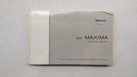 2007 Nissan Maxima Owners Manual Book Guide P/N:OM7E-OA34UO OEM Used Auto Parts - Oemusedautoparts1.com