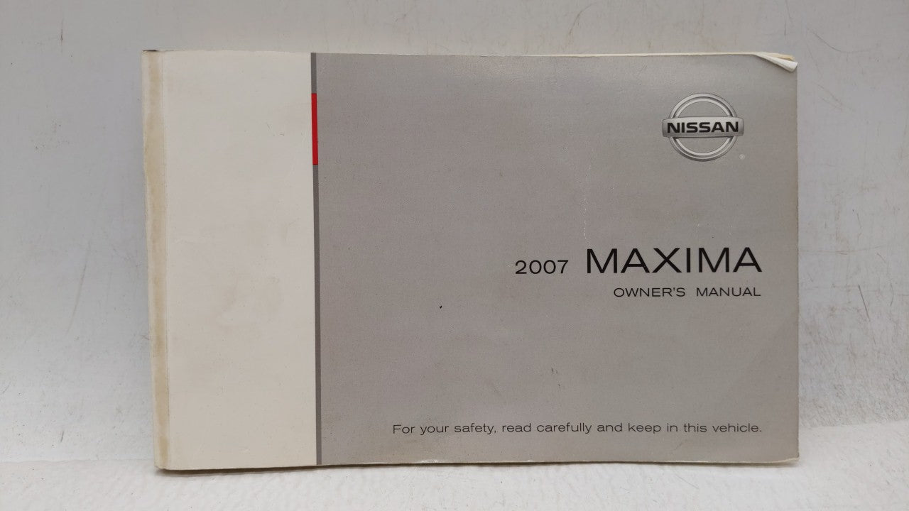 2007 Nissan Maxima Owners Manual Book Guide OEM Used Auto Parts - Oemusedautoparts1.com