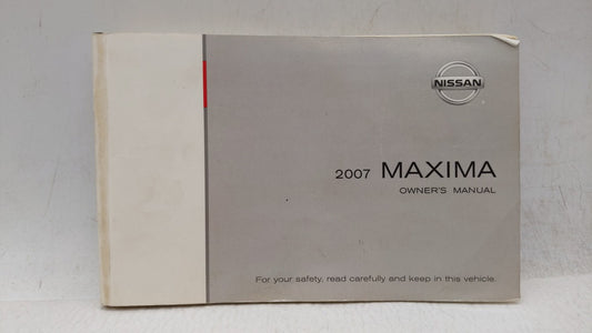 2007 Nissan Maxima Owners Manual Book Guide OEM Used Auto Parts - Oemusedautoparts1.com