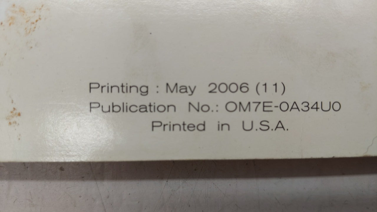 2007 Nissan Maxima Owners Manual Book Guide OEM Used Auto Parts - Oemusedautoparts1.com