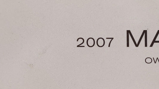 2007 Nissan Maxima Owners Manual Book Guide OEM Used Auto Parts