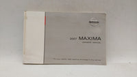 2007 Nissan Maxima Owners Manual Book Guide OEM Used Auto Parts - Oemusedautoparts1.com