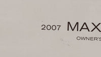 2007 Nissan Maxima Owners Manual Book Guide OEM Used Auto Parts - Oemusedautoparts1.com