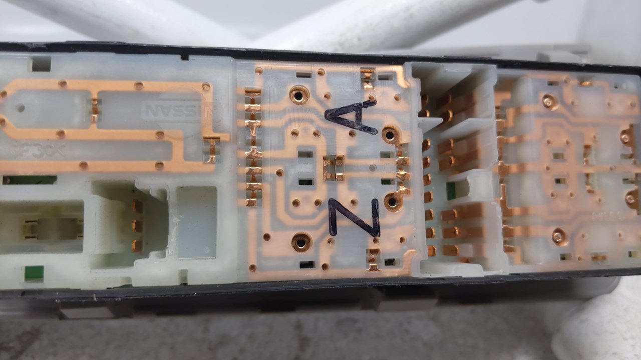 2007 Nissan Maxima Master Power Window Switch Replacement Driver Side Left Fits OEM Used Auto Parts - Oemusedautoparts1.com