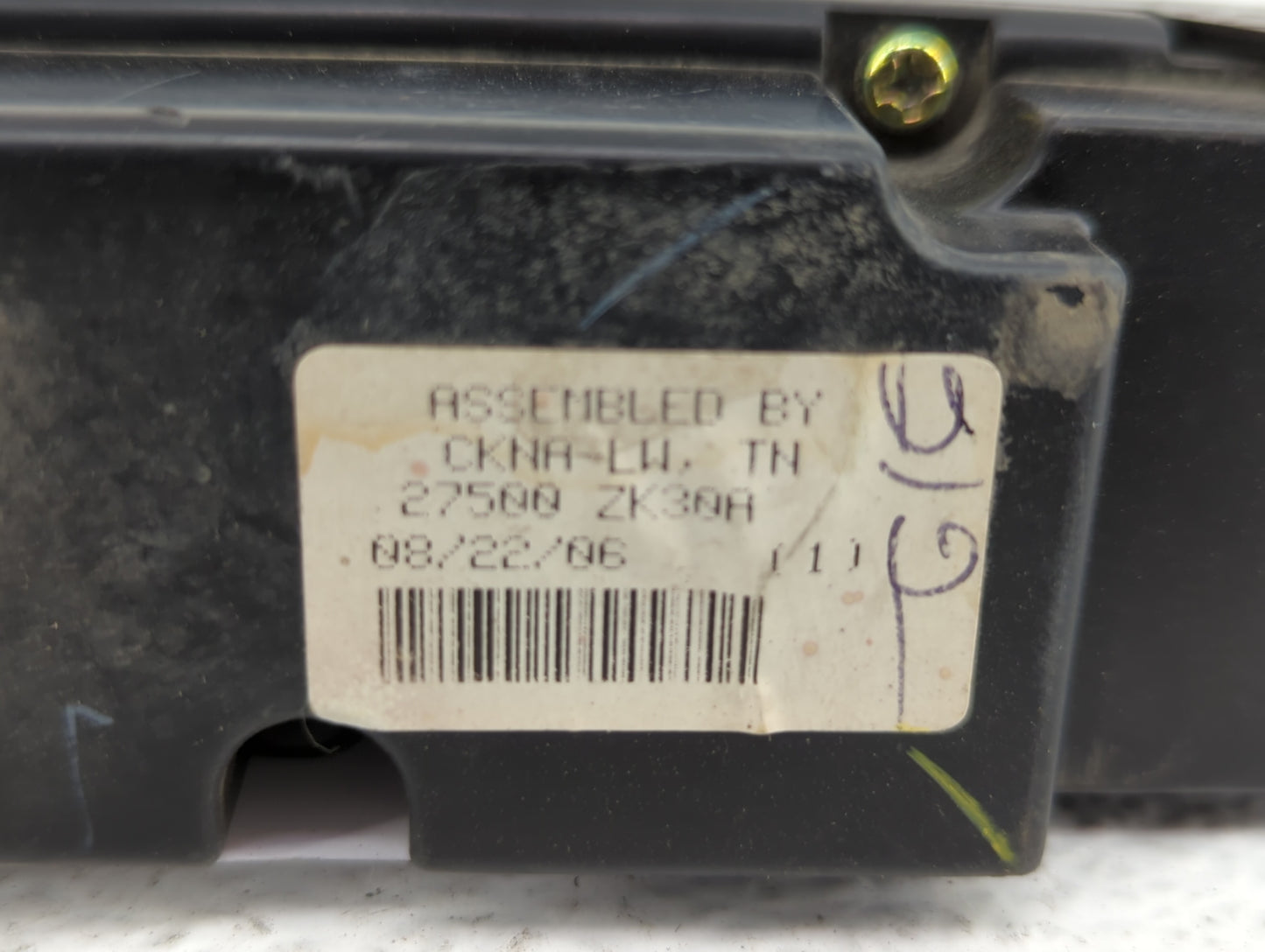 2007-2008 Nissan Maxima Climate Control Module Temperature AC/Heater Replacement P/N:96939 ZK30E 27500 ZK30A Fits Fits 2007 