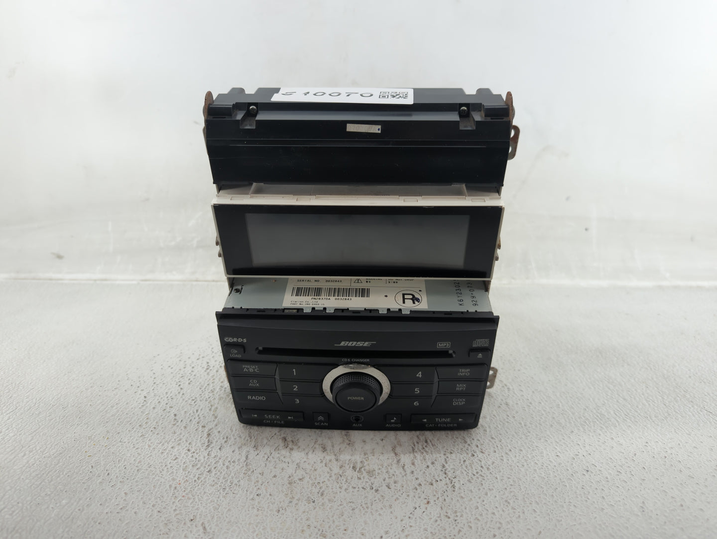 2007-2007 Nissan Maxima Am Fm Cd Player Radio Receiver - Oemusedautoparts1.com