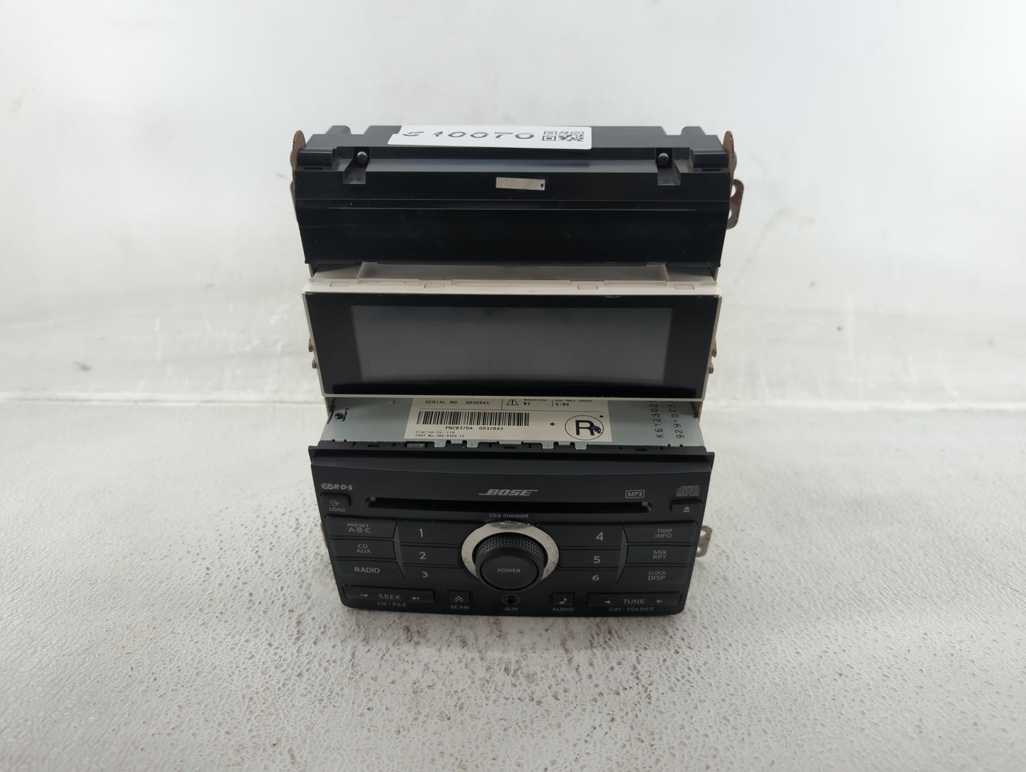 2007-2007 Nissan Maxima Am Fm Cd Player Radio Receiver - Oemusedautoparts1.com