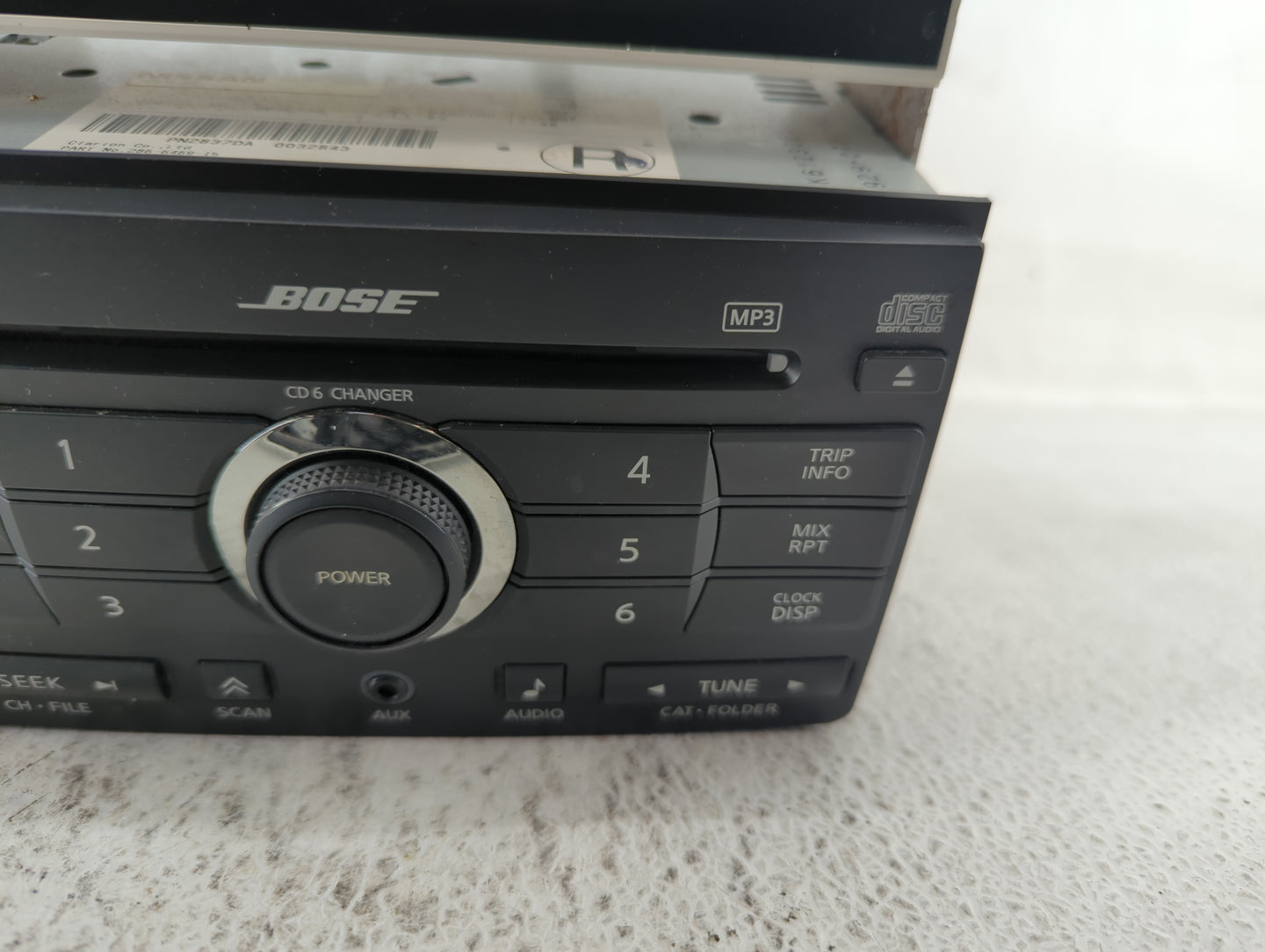 2007-2007 Nissan Maxima Am Fm Cd Player Radio Receiver - Oemusedautoparts1.com
