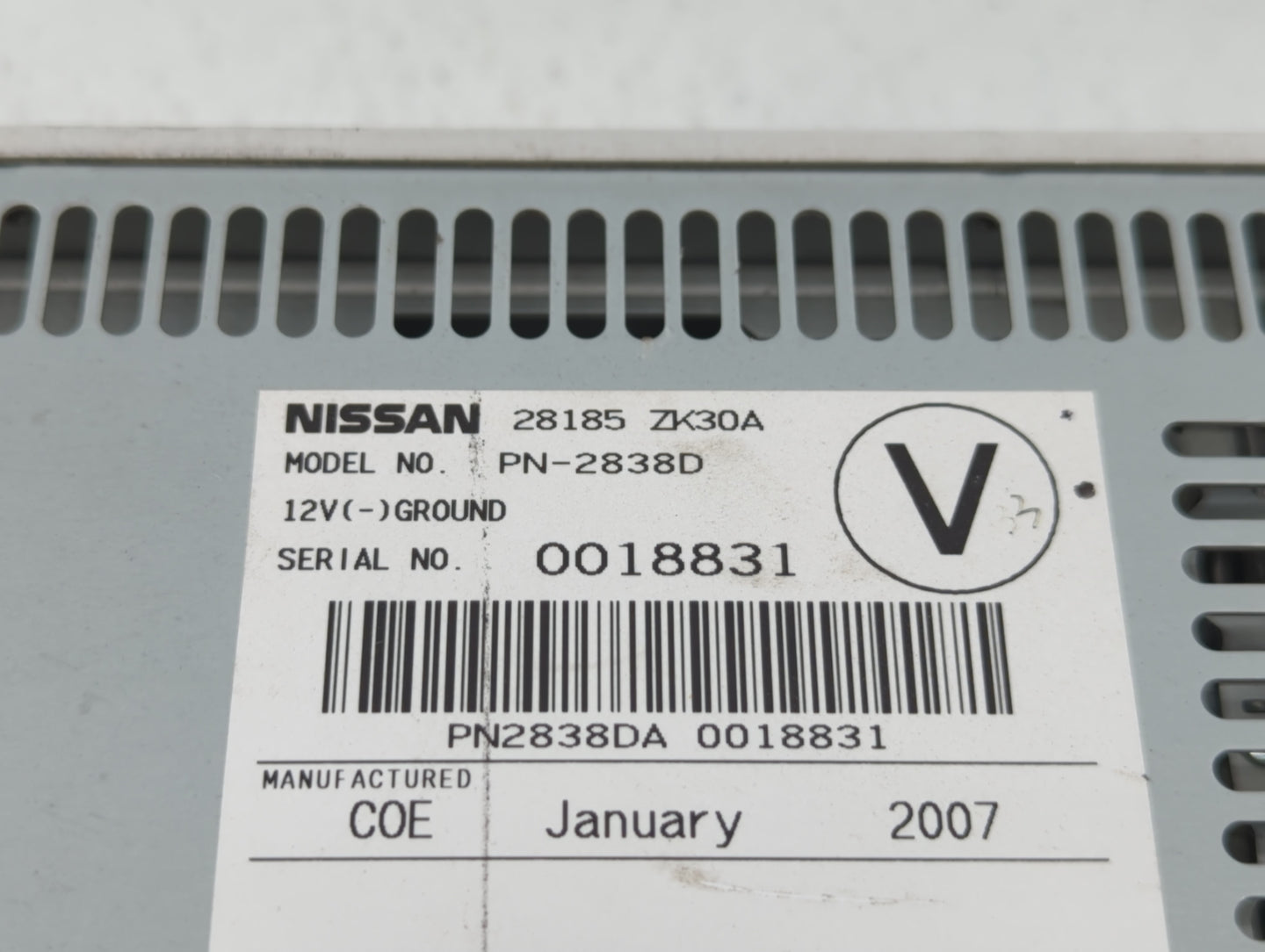 2007-2007 Nissan Maxima Am Fm Cd Player Radio Receiver - Oemusedautoparts1.com