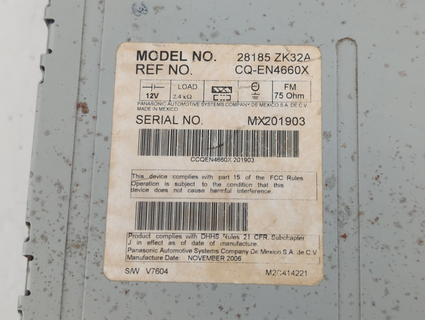 2007-2008 Nissan Maxima Radio Control Panel - Oemusedautoparts1.com