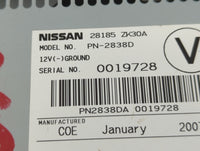 2007 Nissan Maxima Radio AM FM Cd Player Receiver Replacement P/N:28185 ZK30A Fits OEM Used Auto Parts - Oemusedautoparts1.c