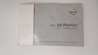 compare product 2007 Nissan Murano Owners Manual Book Guide OEM Used Auto Parts