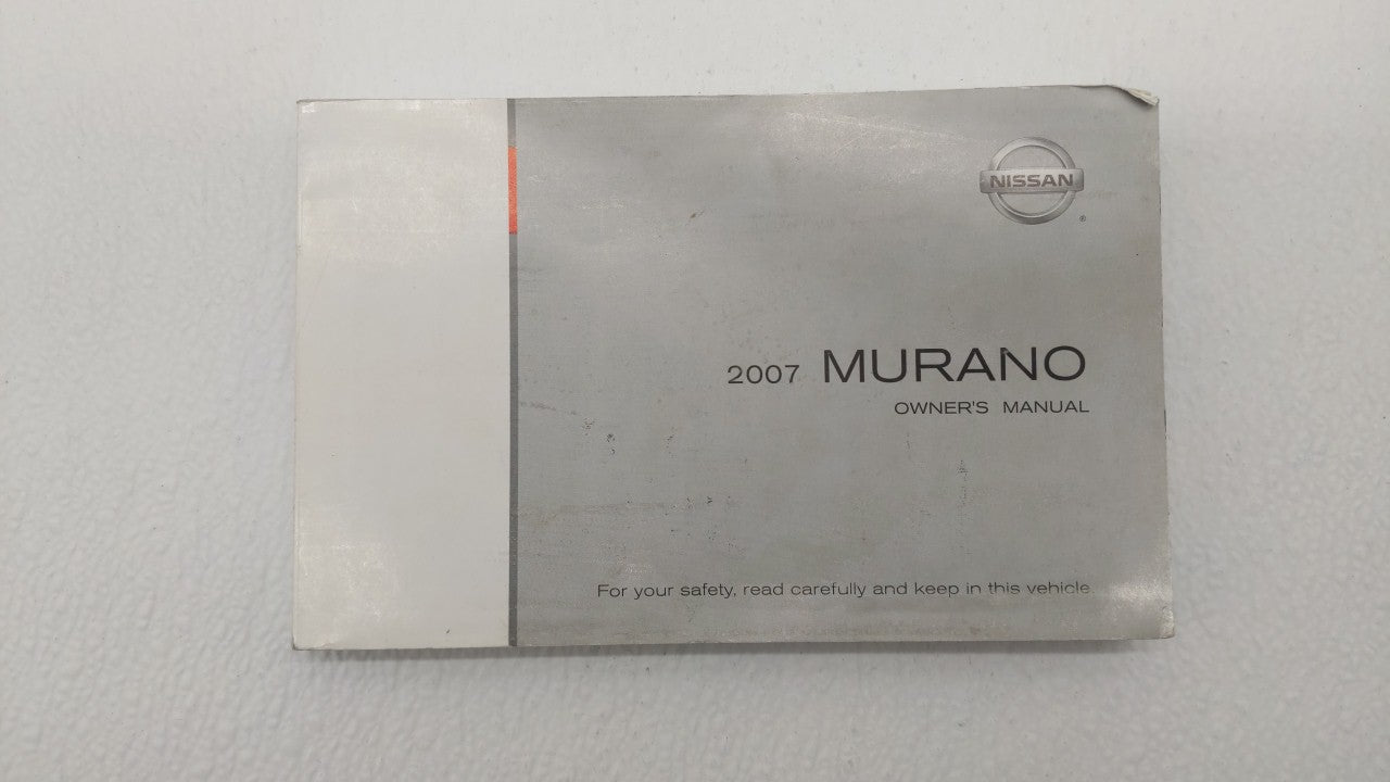 2007 Nissan Murano Owners Manual Book Guide OEM Used Auto Parts - Oemusedautoparts1.com