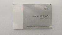 2007 Nissan Murano Owners Manual Book Guide OEM Used Auto Parts - Oemusedautoparts1.com