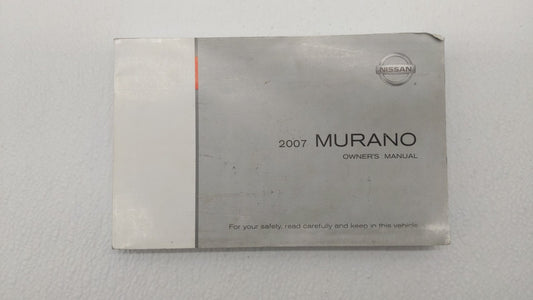 2007 Nissan Murano Owners Manual Book Guide OEM Used Auto Parts - Oemusedautoparts1.com