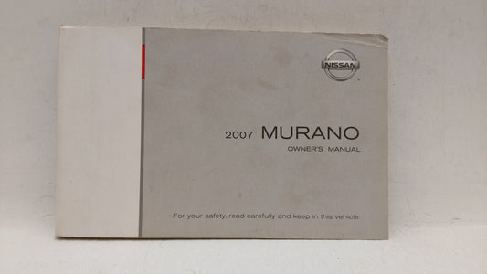 2007 Nissan Murano Owners Manual Book Guide OEM Used Auto Parts - Oemusedautoparts1.com