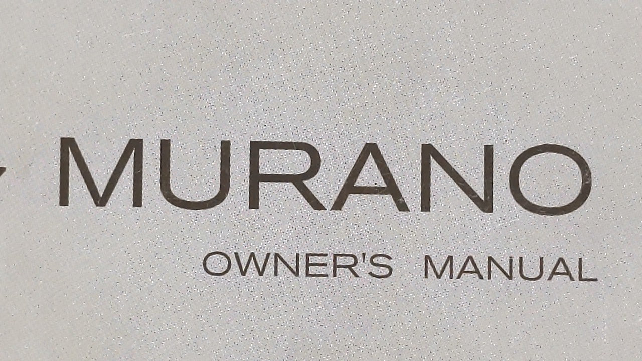 2007 Nissan Murano Owners Manual Book Guide OEM Used Auto Parts - Oemusedautoparts1.com