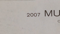 2007 Nissan Murano Owners Manual Book Guide OEM Used Auto Parts - Oemusedautoparts1.com