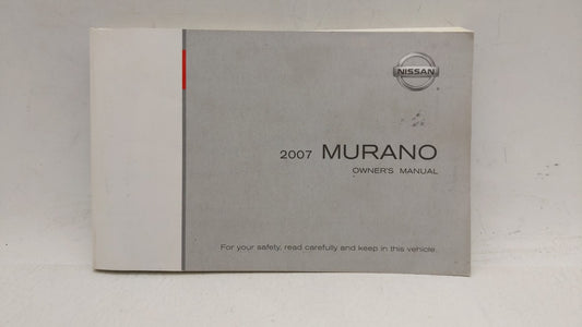 2007 Nissan Murano Owners Manual Book Guide OEM Used Auto Parts - Oemusedautoparts1.com