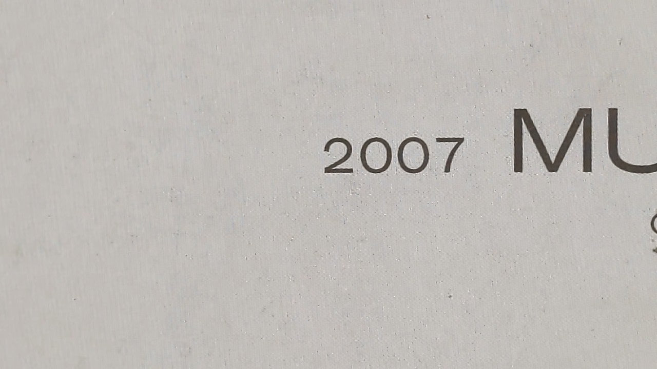 2007 Nissan Murano Owners Manual Book Guide OEM Used Auto Parts - Oemusedautoparts1.com
