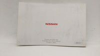 2007 Nissan Murano Owners Manual Book Guide OEM Used Auto Parts - Oemusedautoparts1.com
