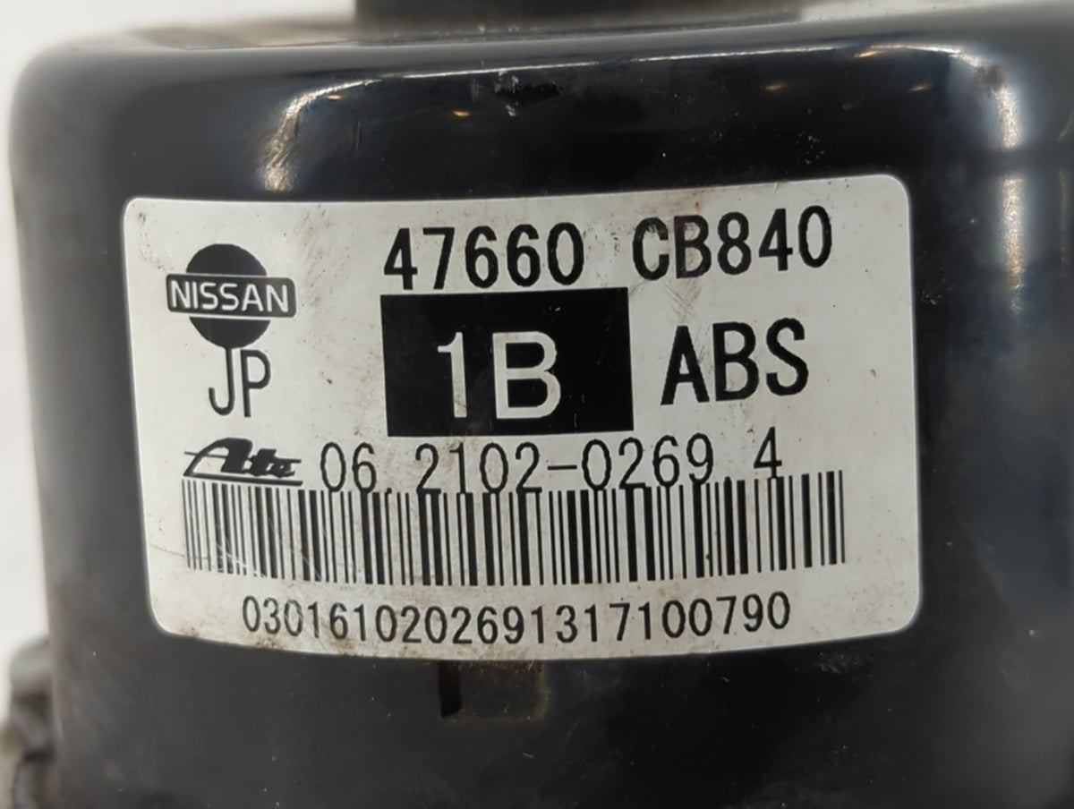2005-2007 Nissan Murano Anti-Lock Brake ABS Pump Module Actuator OEM P/N:47660 CB670 47660 CB840 Fits Fits 2005 2006 2007 OE