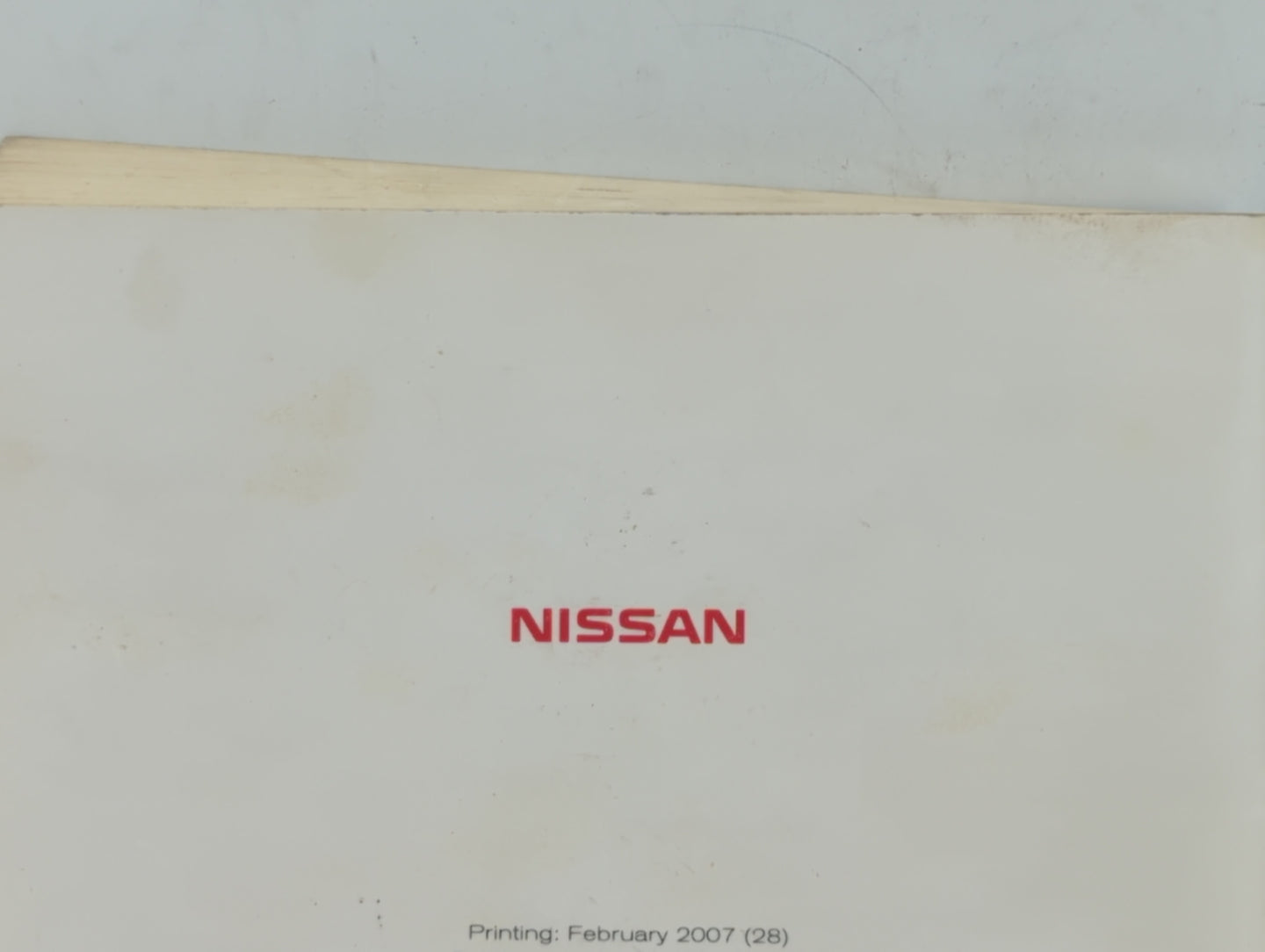 2007 Nissan Murano Owners Manual Book Guide OEM Used Auto Parts - Oemusedautoparts1.com