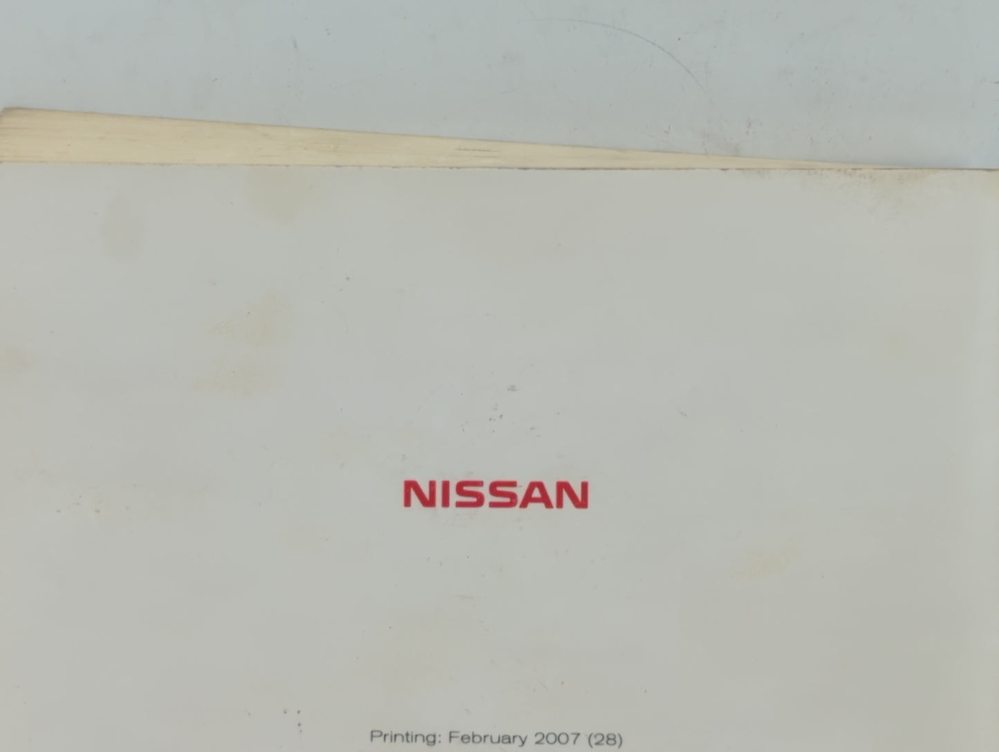 2007 Nissan Murano Owners Manual Book Guide OEM Used Auto Parts - Oemusedautoparts1.com